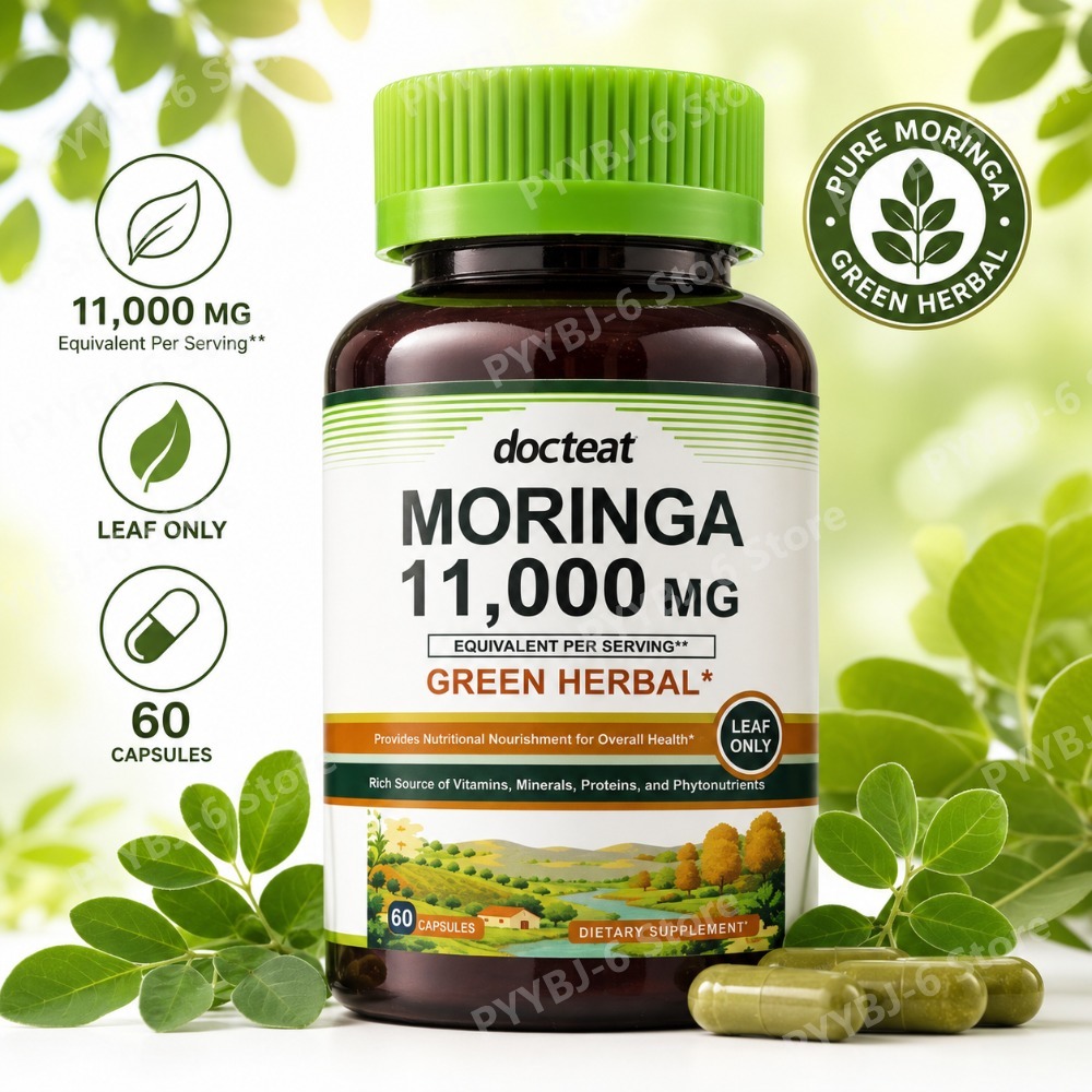 Green Herbal Wellness - Moringa 11000mg Yeşil Bitkisel Takviye Edisi