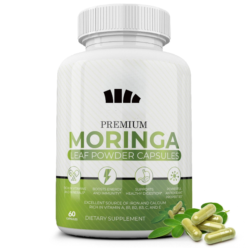 Moringa Leaf Powder - Doğal Moringa Kapsülleri - %100 Saf
