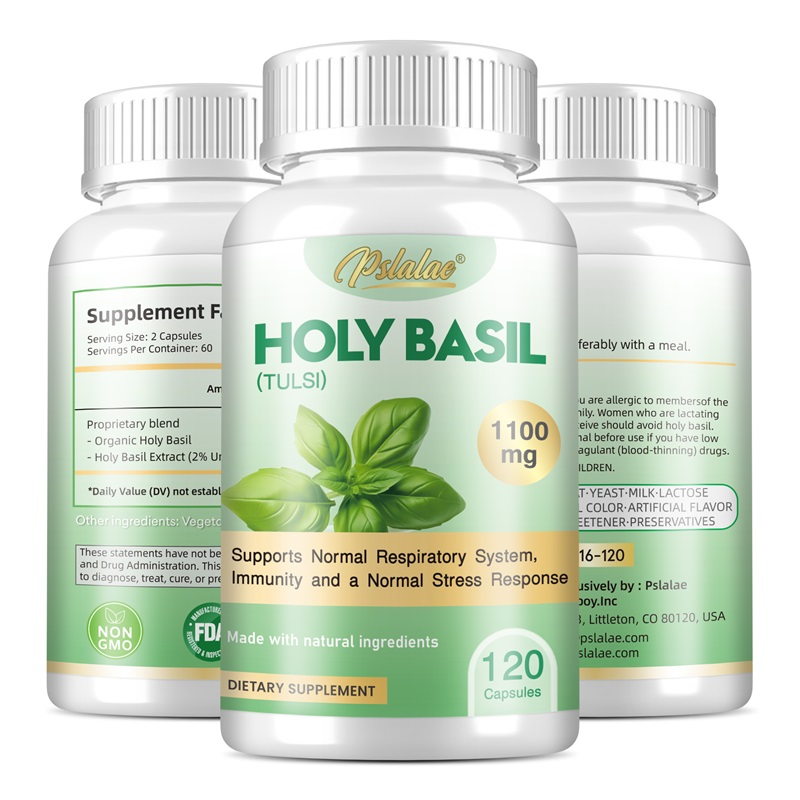 Tulsi Holy Basil - Kutsal Fesleğen Kapsülleri - Bağışıklığı Geliştirin,