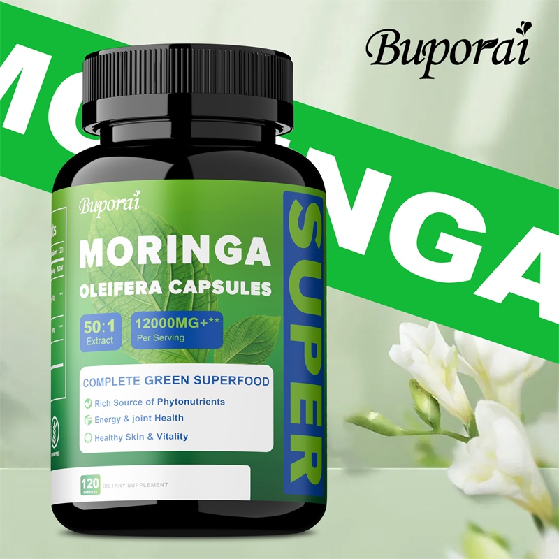 Moringa Leaf Powder - Saf Moringa Yaprağı Tozu Kapsülleri, Anti-inflamatuar