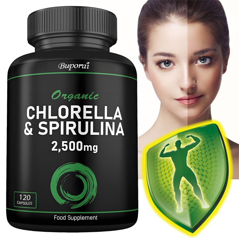 Tulsi Holy Basil - Organik Chlorella ve Spirulina 2500mg -