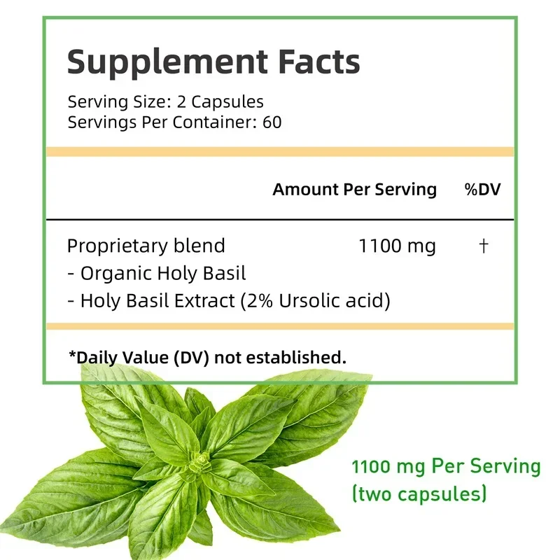 Kutsal Fesleğen Kapsülleri - B - Tulsi Holy Basil incelemesi ve fiyatı