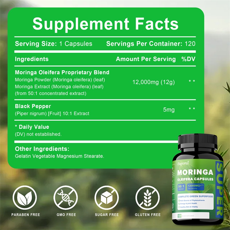 Saf Moringa Yaprağı Tozu Kapsü - Moringa Leaf Powder incelemesi ve fiyatı