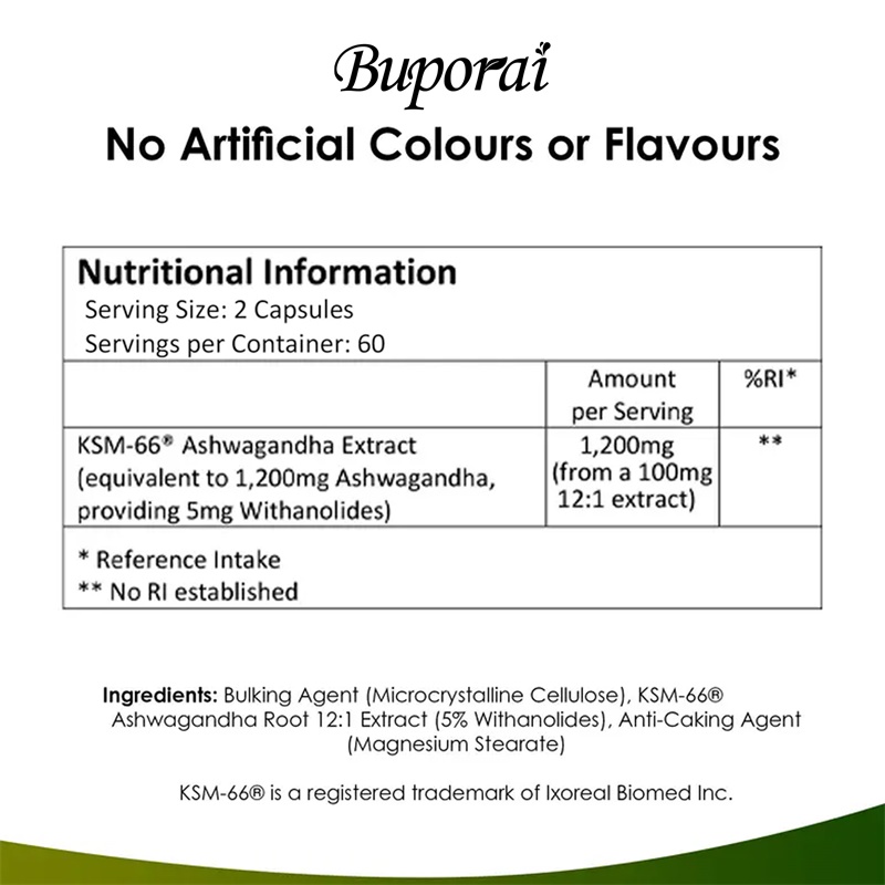 Ashwagandha KSM-66 1200mg - Ba - Tulsi Holy Basil incelemesi ve fiyatı